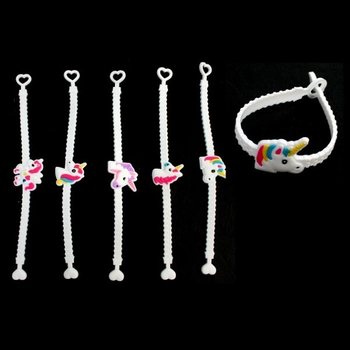 BRACELETS LICORNE EN SILICONE POUR ENFANTS (12 pcs.)