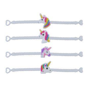 BRACELETS LICORNE EN SILICONE POUR ENFANTS (100 pcs.)