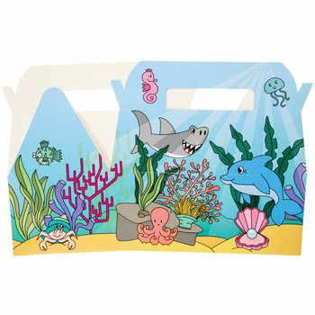 Bo&icirc;te Menu Mer / Oc&eacute;an - 22.5 x 12 x 9.5 cm (24 pcs)