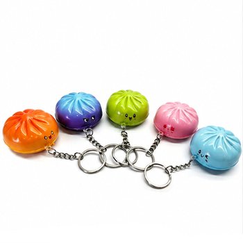 RAGE - PORTE-CL&Eacute;S SQUISHY DUMPLING - COULEURS MIXTES - EN PR&Eacute;SENTOIR (24 pcs.)