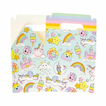 Bo&icirc;te Menu Enfant / Bo&icirc;te Cadeau Licorne 14x10x17 cm (12 pcs)