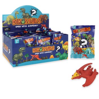 Pochette Surprise / Blindbag - Th&egrave;me: Dinosaures en pr&eacute;sentoir (60 pcs)