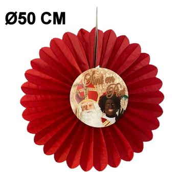 &Eacute;VENTAIL DE D&Eacute;CORATION SAINT NICOLAS &Oslash;50 CM - PLIABLE (6 pcs)
