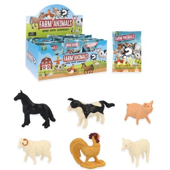 Pochette Surprise / Blind Bag - Th&egrave;me : Animaux de la Ferme en Pr&eacute;sentoir (60 pcs)