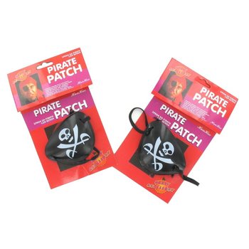 Cache-œil de pirate sur carte (24 pcs)