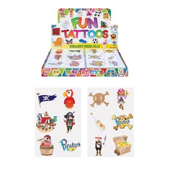 TATOUAGES AMUSANTS – MODÈLE : PIRATES (96 pcs)