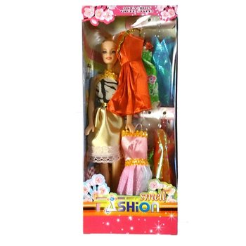 Poupée Mannequin avec 6 Robes Supplémentaires (6 pcs.)