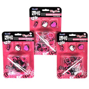 Kit de Bracelets Élastiques avec Breloques Hello Kitty (12 pcs)