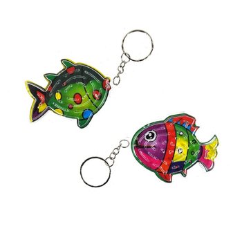 PORTE-CL&Eacute;S JEU DE PATIENCE - MOD&Egrave;LE: POISSON (12 pcs)