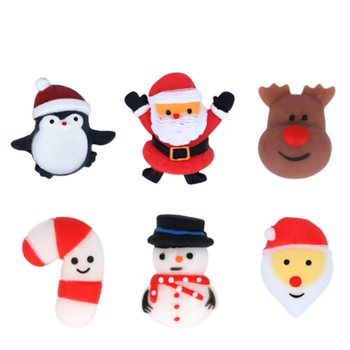 Figurines Squishy de No&euml;l pour P&ecirc;che &agrave; la Ligne (96 pcs)