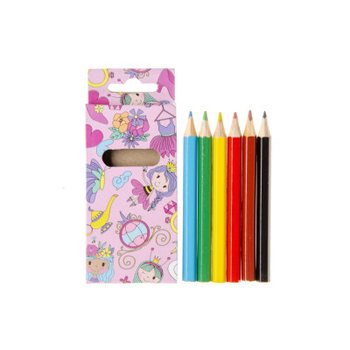 Set de 6 crayons de couleur - Princesse (Lot de 24)
