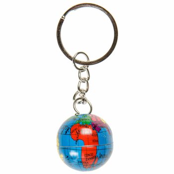 PORTE-CL&Eacute;S GLOBE TERRESTRE M&Eacute;TAL (48 pcs.)