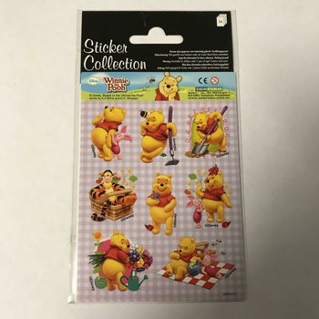 Planches d'Autocollants : Disney Winnie l'Ourson, 16 x 9 cm (10 pcs)