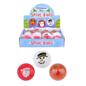 Balles Splat / Splash de Noël en présentoir (12 pcs.)