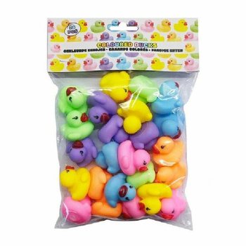 Petits canards de bain color&eacute;s (24 pcs)