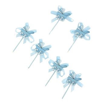 Pique Cupcake de Naissance - Poussette Bleue (12 pcs)