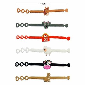 Bracelets en silicone Animaux de la Ferme pour enfants (12 pcs)