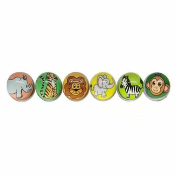 BALLES REBONDISSANTES - ANIMAUX DE LA JUNGLE - Ø 3,2 cm (50 pcs)