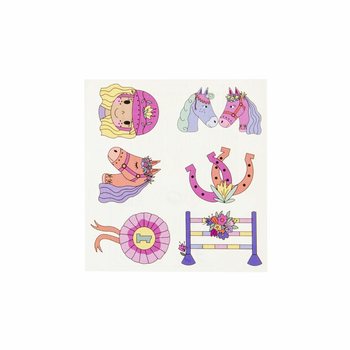 Pr&eacute;sentoir Tatouages Fun : Chevaux (96 Pi&egrave;ces)