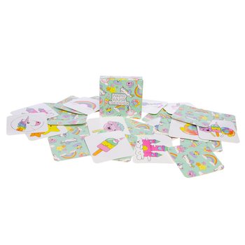 Petits jeux de m&eacute;moire - Mod&egrave;le : Licorne en pr&eacute;sentoir (60 pi&egrave;ces)