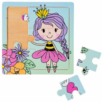 Pr&eacute;sentoir de Puzzles en Bois pour Filles (24 pi&egrave;ces)