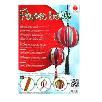 Kit de Bricolage Boules de No&euml;l G&eacute;antes &agrave; Suspendre (12 pcs)