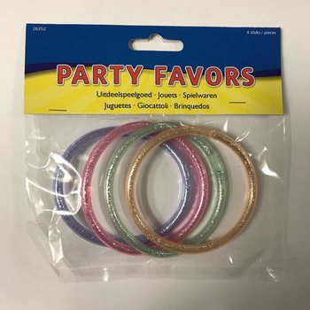 4 Bracelets &agrave; Paillettes pour Distribution (Lot de 12)