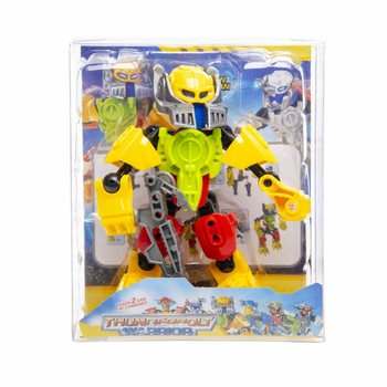 THUNDERBOLT ROBOT WARRIOR FIGURINE D'ACTION EN PR&Eacute;SENTOIR (12 pi&egrave;ces)