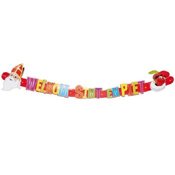 Guirlande de Bienvenue Sint & Piet 124 cm (12 pcs)