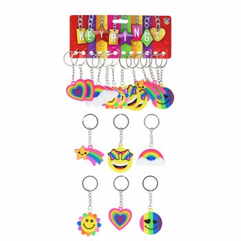 PORTE-CLÉS - FIGURINES ARC-EN-CIEL (12 p.)
