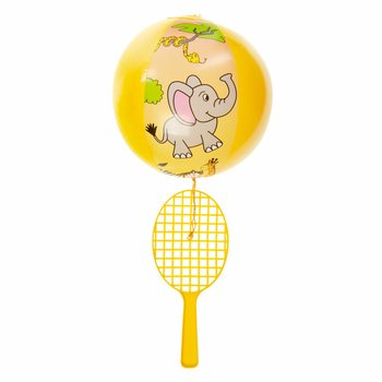 RAQUETTE DE PADDLE AVEC BALLE - ANIMAUX DE LA JUNGLE (12 pcs)