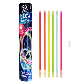 Bracelets Lumineux Glow - 50 pièces par tube (Display de 12)