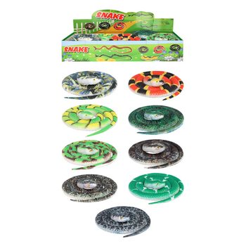 SERPENTS - 70 CM DE LONG MIX DE VARI&Eacute;T&Eacute;S EN PR&Eacute;SENTOIR (36 pcs.)