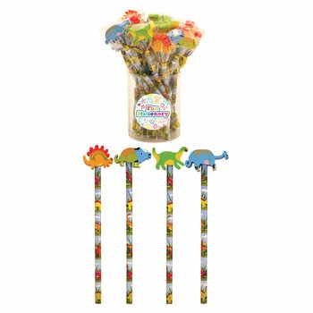 Crayon Dinosaure avec Gomme (24 pcs.)