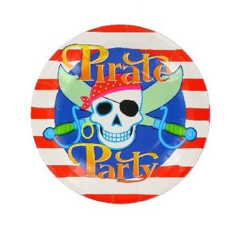 ASSIETTES D'ANNIVERSAIRE PIRATE (6x12 pcs)