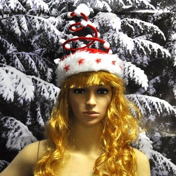 OFFRE EN GROS - BONNET DE NO&Euml;L SPIRALE LUXE AVEC &Eacute;TOILE LUMINEUSE (120 pcs)