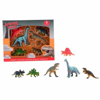 ANIMAL WORLD - Coffret de Dinosaures (6 Figurines)