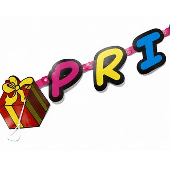 GUIRLANDE SURPRISE PARTY - LONGUEUR : 180 CM (6 pcs)
