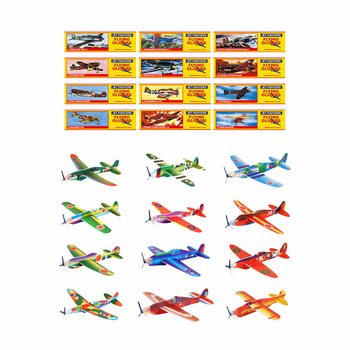AVIONS EN MOUSSE (12 pcs)