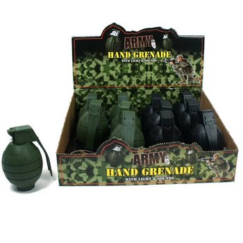 GRENADE À MAIN AVEC LUMIÈRE ET SON (12 pces)