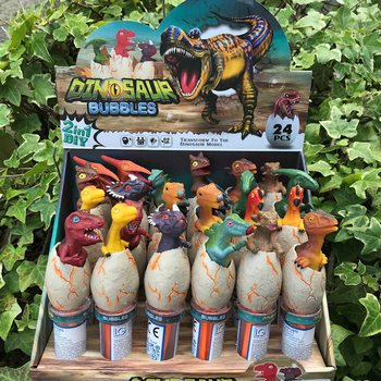 Baguettes de Bulles de Savon Dinosaure 3D (24 pi&egrave;ces en pr&eacute;sentoir)