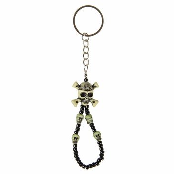 Porte-cl&eacute;s avec Pendentif T&ecirc;te de Mort (48 pi&egrave;ces)