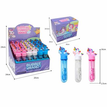 Pr&eacute;sentoir Bulles de Savon Licorne (24 pcs)