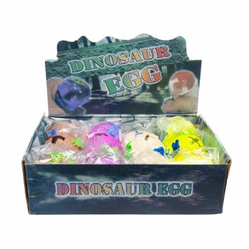 &OElig;ufs de Dinosaure Squeeze en Pr&eacute;sentoir (12 pi&egrave;ces)