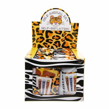 Batte Auto-gonflable 'Animaux Sauvages' - 49x13cm - Pr&eacute;sentoir (48 pcs)