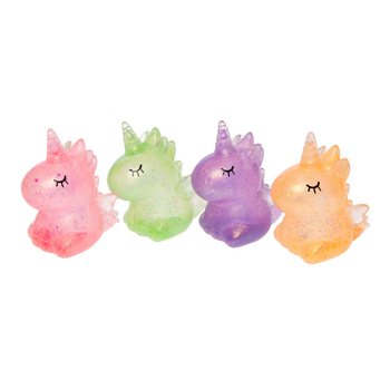 Licorne Squeeze / Squishy en Pr&eacute;sentoir (12 pi&egrave;ces)