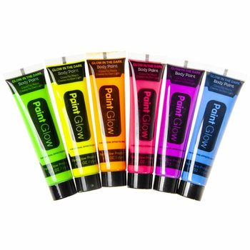 Peinture Visage NEON Glow in the Dark - Active au Blacklight (Display 24 pcs)