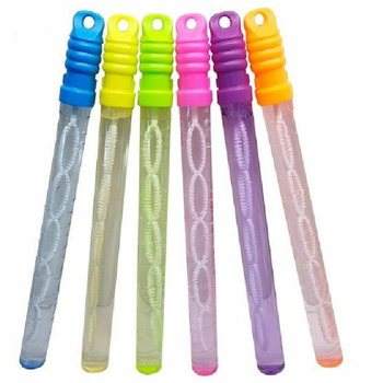 Grand B&acirc;ton de Bulles de Savon Arc-en-Ciel - Pr&eacute;sentoir (24 pcs)