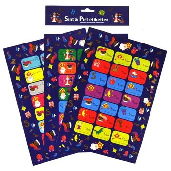 3 PLANCHES - &Eacute;TIQUETTES CADEAUX SAINT NICOLAS (12 pcs.)