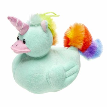 PELUCHE UNIDUCKZ - CANARD LICORNE - COULEURS MIXTES - 12x24x17 CM (8 pcs)